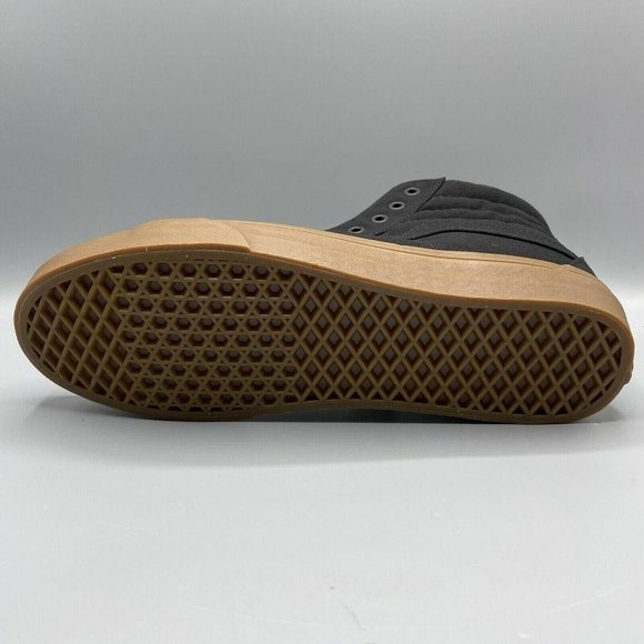 Vans Sk8-Hi Reissue Canvas Skate Shoes Men's  Black/Gum - Picture 5 of 6